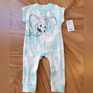 NWT Disney Dumbo Tie Dyed Romper Size 3 months Girls